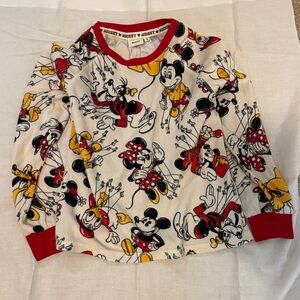 Disney Mickey Mouse Kids Long Sleeve Shirt - Red, Yellow, Black